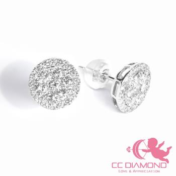 【CC Diamond】日本進口 3克拉臺面視覺*0.80克拉鑽石耳釘