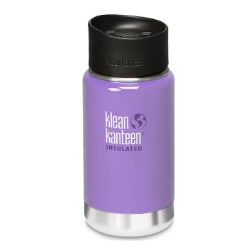 【美國Klean Kanteen】寬口保溫鋼瓶355ml-薰衣紫(咖啡蓋)