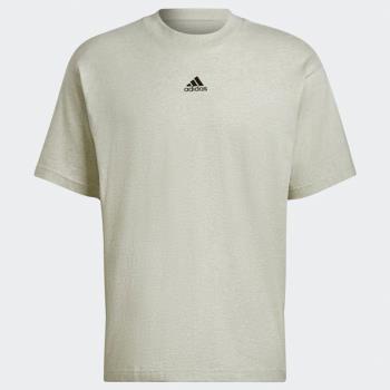 Adidas BOTANICALLY DYED 男裝 短袖 T恤 小LOGO 植物染 灰綠【運動世界】HF4499