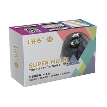 (下標數量2+贈全家50元禮卷X1)虎揚科技Life+ SUPER NUTRI生命膠囊甲魚蛋 60粒(犬用)