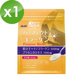 【Asahi朝日食品】Perfect Asta膠原蛋白粉/尊爵黃金版50日份(378g/包)x1包