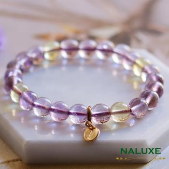 水晶【Naluxe】 天然紫黃晶開運手鍊(開智慧招財迎貴人、二月誕生石)