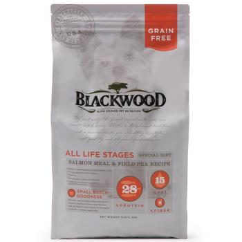 美國BLACKWOOD柏萊富-天然寵糧無穀全齡低敏挑嘴配方(鮭魚+豌豆) 30LB(13.6KG)