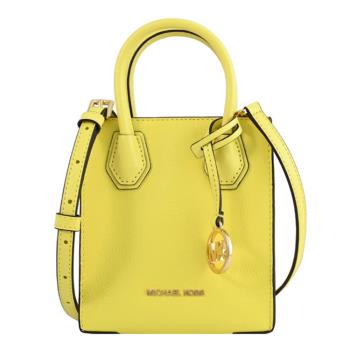 MICHAEL KORS Mercer 經典LOGO迷你兩用托特包.亮黃色