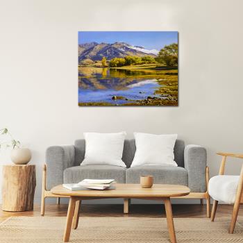 御畫房 湖畔風光 國家一級畫師手繪油畫60×80cm