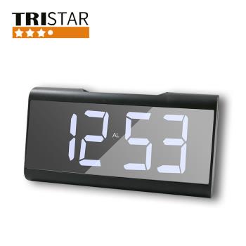 TRISTAR LED時間顯示鏡面電子鐘 TS-A52