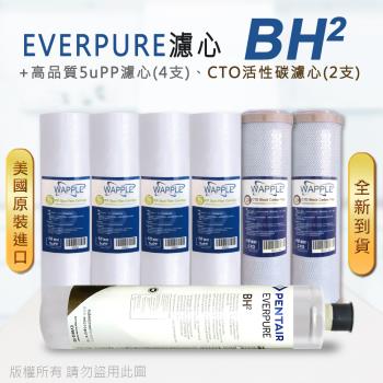 【Everpure】美國原廠平行輸入 BH2 濾心+高品質前置5uPP濾心+CTO濾心(7支組)