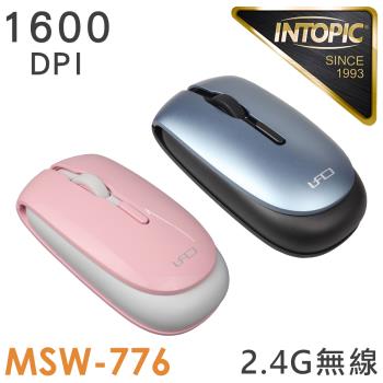 INTOPIC 廣鼎 2.4GHz飛碟無線光學滑鼠(MSW-776)