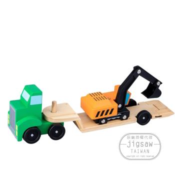 Jigsaw 兒童玩具車拖吊車搭挖土機