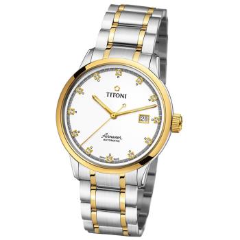 TITONI 梅花錶 空中霸王系列 簡約機械腕錶 40mm / 83733SY-556