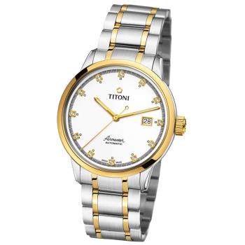TITONI 梅花錶 空中霸王系列 簡約機械腕錶 40mm 83733SY-556