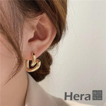 【Hera 赫拉】炫雅設計感愛心S925銀針耳環 H111031109