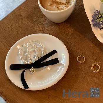 【Hera 赫拉】INS同款珍珠蝴蝶結高彈力耐用髮圈 H111032209