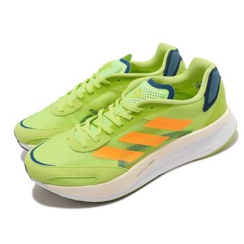 adidas 慢跑鞋 Adizero Boston 10 M 男鞋 黃綠 橘 碳板鞋 雙層中底 運動鞋 GY0927 [ACS 跨運動]