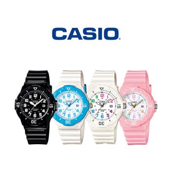 CASIO 卡西歐 LRW-200H 時尚活力亮面錶帶輕巧防水手錶
