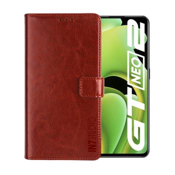 IN7 瘋馬紋 realme GT Neo2 (6.62吋) 錢包式 磁扣側掀PU皮套 吊飾孔 手機皮套保護殼