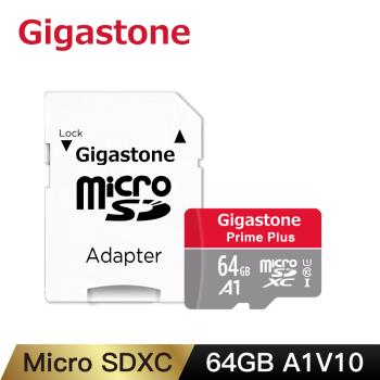 Gigastone 64GB micro SDXC UHS-Ⅰ U1 記憶卡(64G A1V10 高速記憶卡)