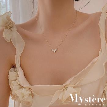 【my stere 我的時尚秘境】秘境輕奢款-日本簡約氣質珍珠鑲鑽項鍊