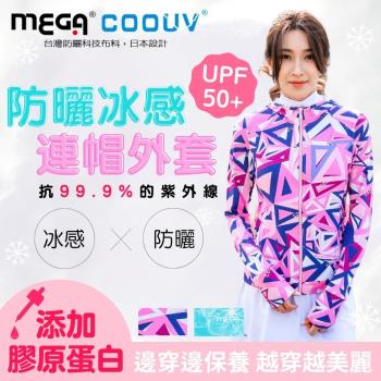 【MEGA COOUV】膠原蛋白 防曬手掌戴帽外套 UV-F410