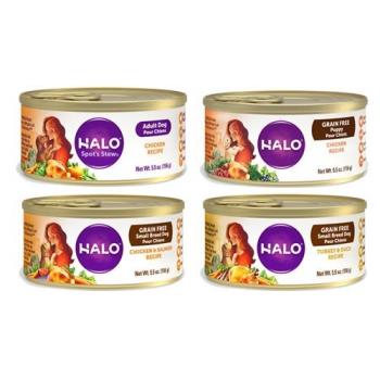 HALO®嘿囉TM-成/幼犬主食罐系列5.5oz(156g) X12罐組(下標數量2+贈寵物零食*1)