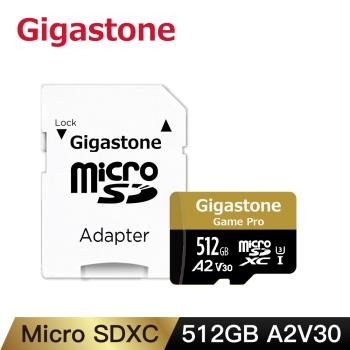 Gigastone 512GB micro SDXC UHS-Ⅰ U3 記憶卡(512G A2V30 高速記憶卡)