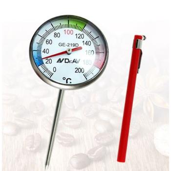【聖岡科技Dr.AV】GE-219E多用途 筆型 溫度計 2入(附收納套 耐熱200℃探針12.5cm指針式 免電池)
