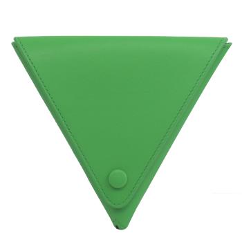 BOTTEGA VENETA 651441 小牛皮三角釦式卡片零錢包.綠