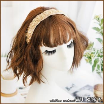 『坂井．亞希子』淑女氣質金纱線刺繡造型髮箍