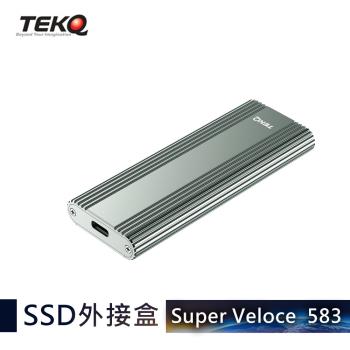 【TEKQ】583 SuperVeloce USB-C PCIe M.2 NVMe SSD 固態硬碟外接盒 (夜幕綠)