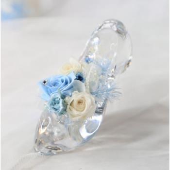 【Flower Plus】 水晶玻璃鞋 | 迪士尼公主系列 生日禮物