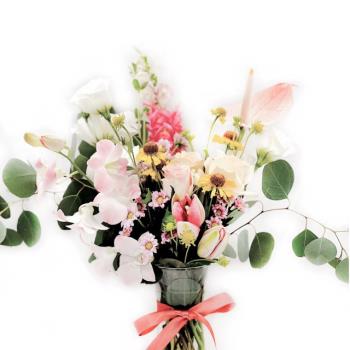 【Flower Plus】~雙北限定~ 粉紅佳人 | DIY材料包 鮮花宅配 情人節生日送禮