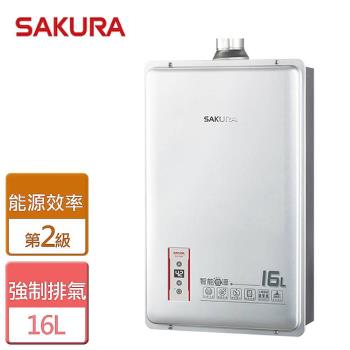 【SAKURA櫻花】 16L 智能恆溫熱水器 -全省可加安裝 - DH-1603