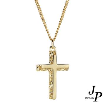           【Jpqueen】設計十字架不規則鎖骨項鍊(2色可選)                  