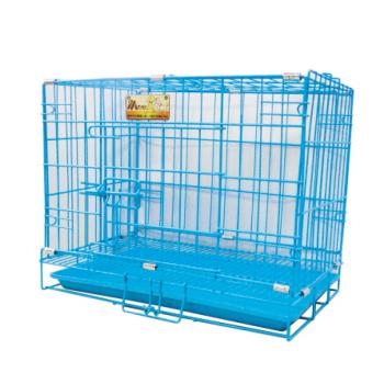 MS.PET-新型高級靜電烤漆籠/折疊式狗籠/寵物籠1.5尺(藍色/粉紅色/銀色)