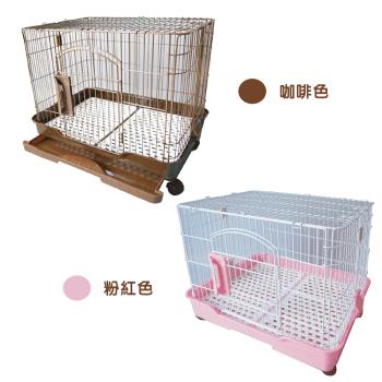 MS.PET-2尺日式豪華精緻寵物籠/狗籠(粉色/咖啡色)