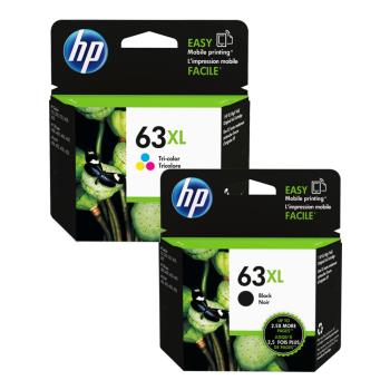 HP 63XL ( F6U64AA 黑色+F6U63AA 彩色) 高容量 原廠墨水匣 適用DJ 1110/2130/OJ3830/5220