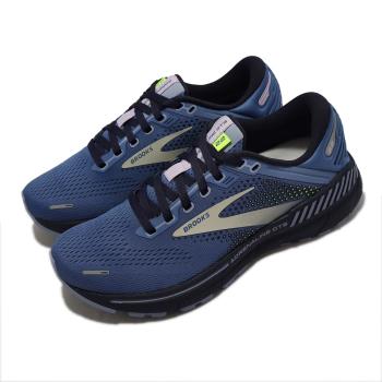 Brooks 慢跑鞋 Adrenaline GTS 22 女鞋 藍 黑 腎上腺素 緩震 運動鞋 1203531B467 [ACS 跨運動]