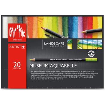 瑞士 CARAN DACHE 卡達 MUSEUM 博物館級水性色鉛筆 (20色) 海景