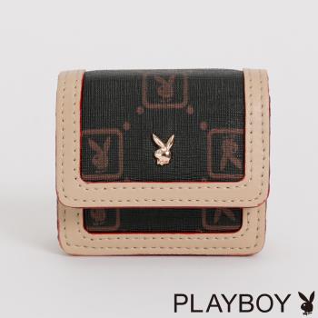 PLAYBOY -  Air Pods印花包 MINI系列 -深咖色