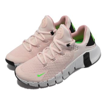 Nike 訓練鞋 Wmns Free Metcon 4 粉紅 白 螢光綠 健身 女鞋 CZ0596-636 [ACS 跨運動]