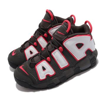Nike Air More Uptempo GS 咖啡 白 紅 大AIR 女鞋 大童鞋 DH9719-200 [ACS 跨運動]