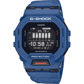 CASIO 卡西歐 G-SHOCK 纖薄運動系藍芽計時手錶-海軍藍 (GBD-200-2)