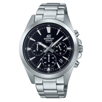 【CASIO 卡西歐】EDIFICE 三眼計時 男錶 不鏽鋼錶帶 防水100米 EFV-630D (EFV-630D-1A)