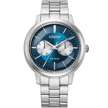 CITIZEN 星辰 光動能都會紳士時尚腕錶/藍/39.5mm/BU4030-91L