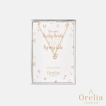 英國 Orelia 祝福系列小巧鏤空愛心鍍金項鍊