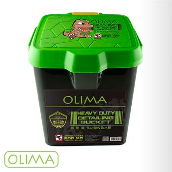 OLIMA 浩克綠洗車水桶22L(耐重達200公斤)