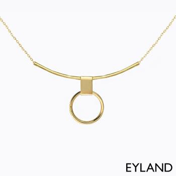 英國 Eyland 精品 Erin Choker 幾何簡約鍍金墜飾項鍊