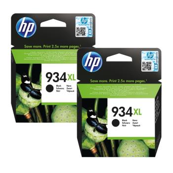 HP 原廠 934XL(C2P23AA) 黑色2入 高印量 墨水匣 適用OJ Pro 6230e/6830e/6835e