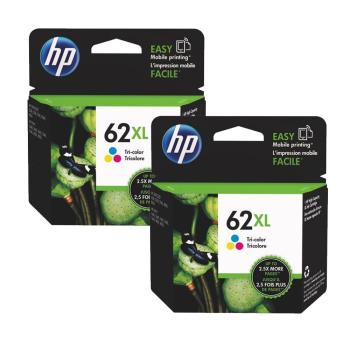 HP 原廠 C2P07AA (62XL)彩色2入 高印量 墨水匣 適用HP OJ 250/OJ 5740/envy 5540/5640/7640