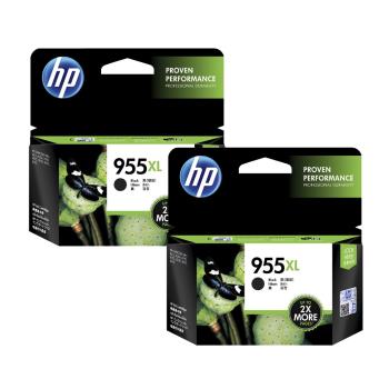 HP 955XL(L0S72AA) 黑色2入 高印量黑色 原廠墨水匣 適用 OJ Pro 7720/7740/8710/8720/8730/8740